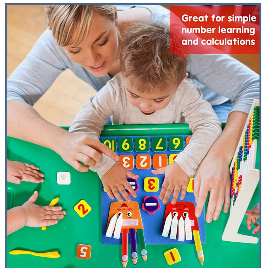 Felt Learning Board Exhibition Board Numbers