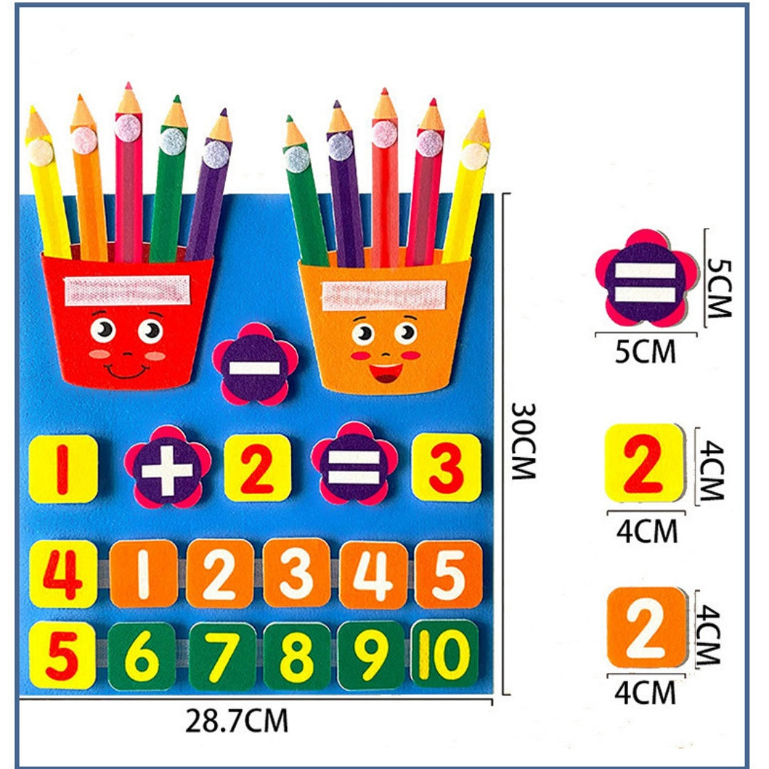 Felt Learning Board Exhibition Board Numbers