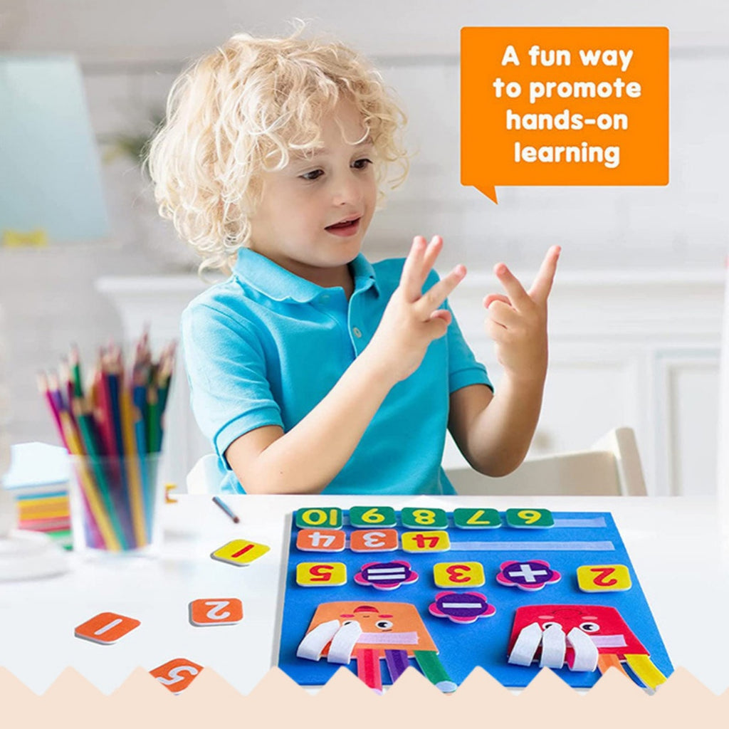 Felt Learning Board Exhibition Board Numbers